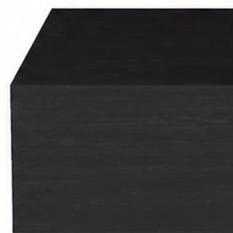 Wood One Drawer Floating Nightstand (Set of 2) - Black