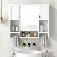 Load image into Gallery viewer, Wall Mounted Bathroom Storage Cabinet With Mirror, Medicine Cabinet With Towel Bar
