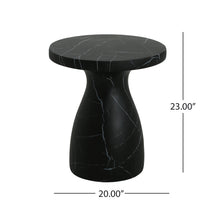 Load image into Gallery viewer, Outdoor / Indoor Travertine Side Table Lightweight
