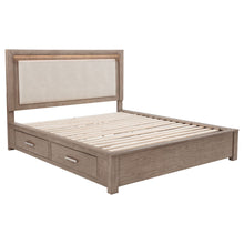 Load image into Gallery viewer, Gibbons - LED Storage Bed With Upholstered Headboard

