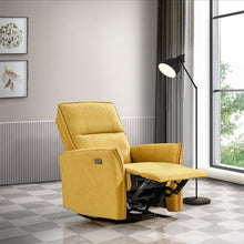 Load image into Gallery viewer, Suede Recliner Chair - Dark Yellow
