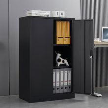 Load image into Gallery viewer, Metal Storage Cabinet With Locking Doors And Adjustable Shelf, Folding Filing Storage Cabinet, Folding Storage Locker Cabinet For Home Office, School, Garage
