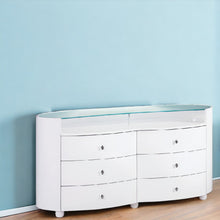 Load image into Gallery viewer, Sophisticated High Gloss Dresser - White
