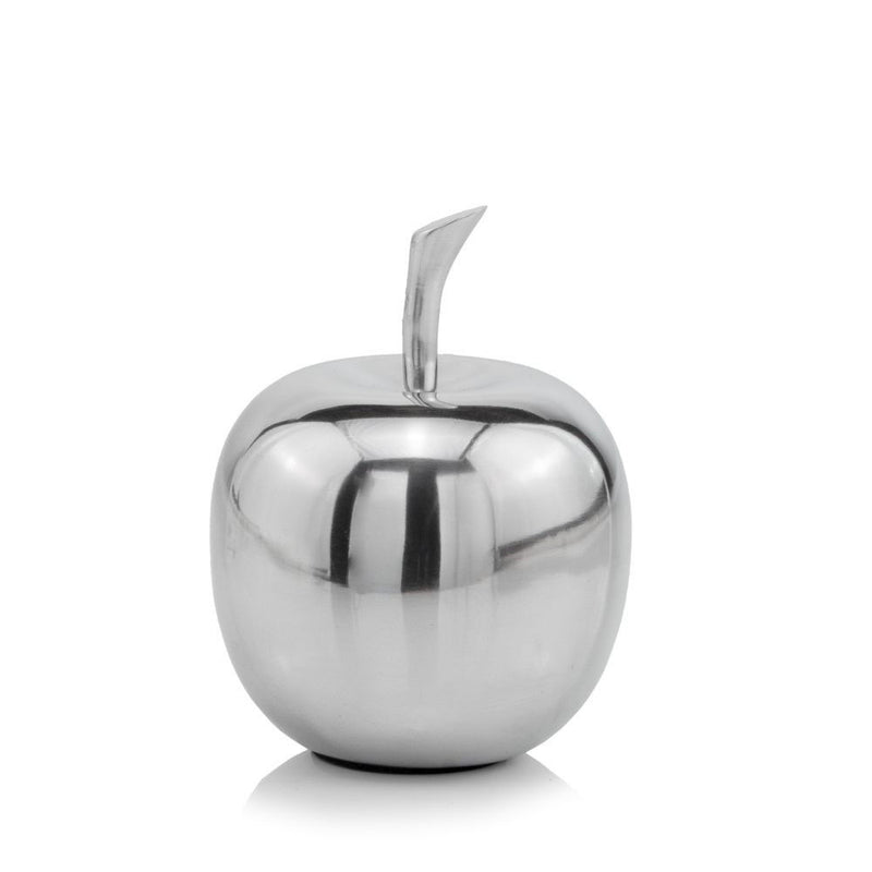 Buffed Decorative Apple Tabletop Sculpture (383763) - Silver