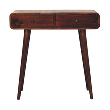 Load image into Gallery viewer, Curved Hallway Table - Chestnut
