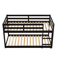 Load image into Gallery viewer, Twin over Twin Floor Bunk Bed,Espresso(Old SKU:W50437211)
