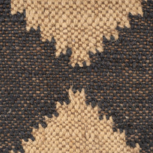 Load image into Gallery viewer, 47" Tan And Black Black Leg Checkered Upholstered Bench
