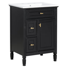 Load image into Gallery viewer, Modern Bathroom Vanity With Sink, Flip Drawer, 2 Drawers, Adjustable Shelf
