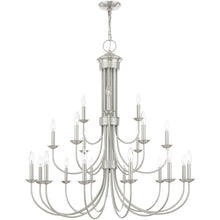 Load image into Gallery viewer, 44'' Multi Light Dimmable Chandelier With Shades - Nickel
