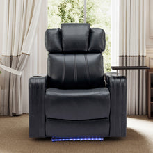 Load image into Gallery viewer, Power Recliner Theater Chair With Cooling Cup Holder, Bluetooth Speaker, LED Lights, USB Ports

