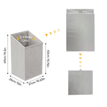 Load image into Gallery viewer, Sloping Laundry Basket With Removable Inner Bin, Concealed Storage Cabinet For Bathroom - Oak
