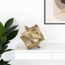 Load image into Gallery viewer, Faceted Orb Tabletop Sculpture (574108) - Gold
