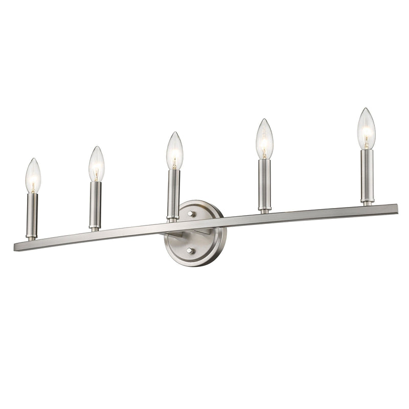 Metal Vanity Flush Mounted Sconce - Silver