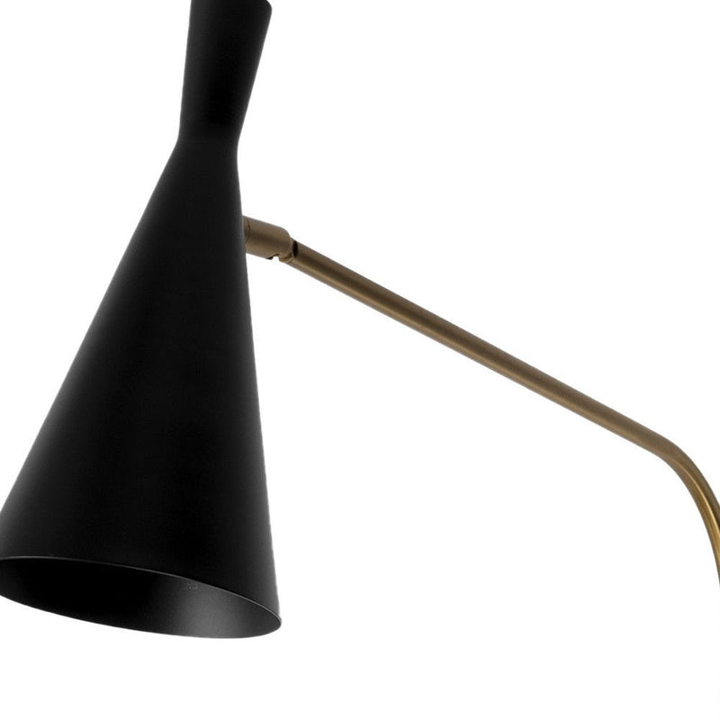 18'' Metal Corner Wall Light - Black
