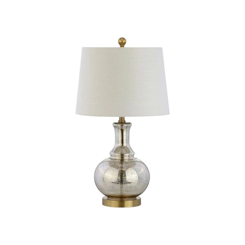25" Novelty Table Lamps With Drum Shades (Set of 2) - Clear