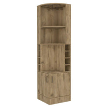 Load image into Gallery viewer, Corner Bar Cabinet With Eleven Shelves - Natural
