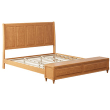 Load image into Gallery viewer, Sleigh Bed Frame With Tall Headboard And Storage Bench
