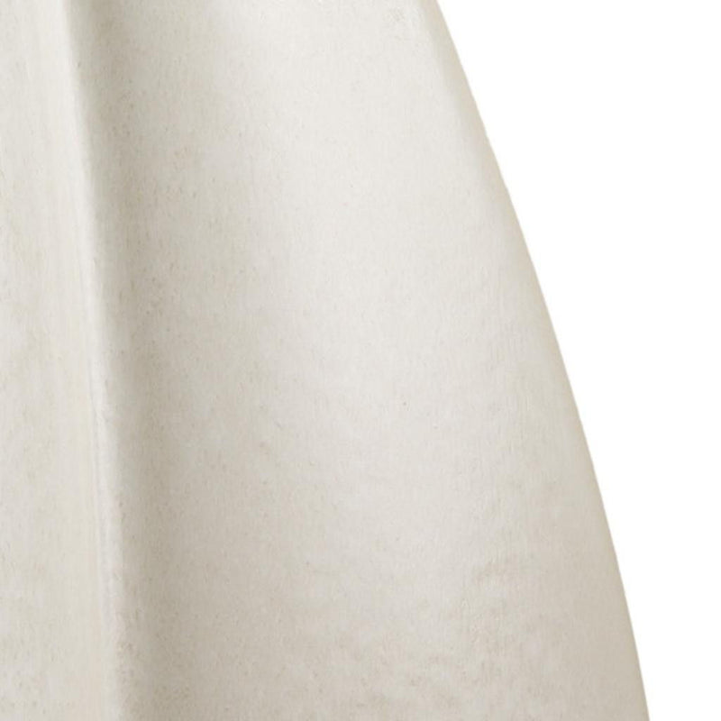 Block Table Vase - Off White / Tan