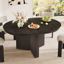 Load image into Gallery viewer, Farmhouse Oval Extendable Dining Table With Pedestal Base
