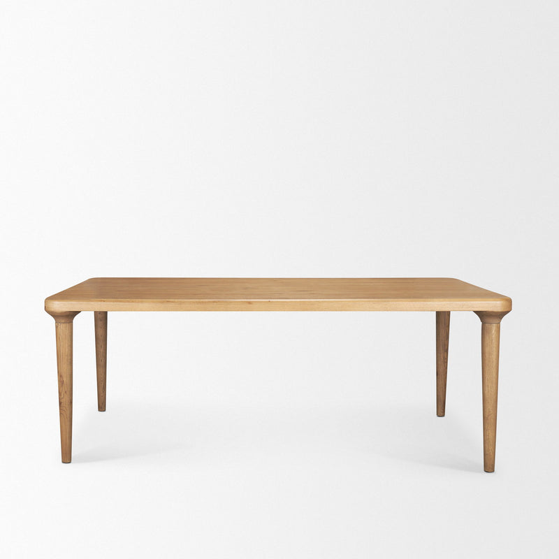 Solid Wood Dining Table (727884) - Brown