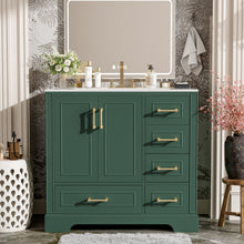 Load image into Gallery viewer, Traditional Bathroom Vanity With Soft Close Doors And Drawers

