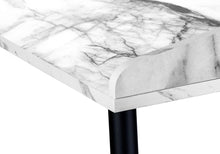 Load image into Gallery viewer, 47" White and Black Wood and Iron Parsons Writing Desk
