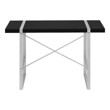Load image into Gallery viewer, 49" Black and Silver Computer Desk
