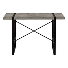 Load image into Gallery viewer, 49" Gray and Black Computer Desk
