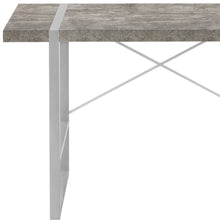 Load image into Gallery viewer, 49" Gray and Silver Computer Desk
