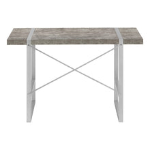 Load image into Gallery viewer, 49" Gray and Silver Computer Desk
