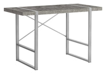 Load image into Gallery viewer, 49" Gray and Silver Computer Desk
