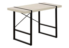 Load image into Gallery viewer, 49" Taupe and Black Computer Desk
