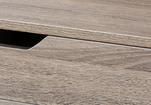 Load image into Gallery viewer, 47" Taupe and Black Wood and Metal H-Shape Computer Desk With Two Drawers

