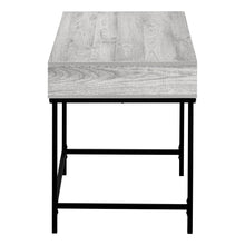 Load image into Gallery viewer, 47" Gray and Black Wood and Metal H-Shape Computer Desk With Two Drawers
