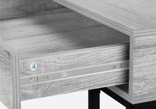 Load image into Gallery viewer, 47" Gray and Black Wood and Metal H-Shape Computer Desk With Two Drawers
