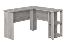 Load image into Gallery viewer, 47" Gray Wood Corner Computer Desk
