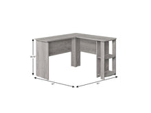 Load image into Gallery viewer, 47" Gray Wood Corner Computer Desk
