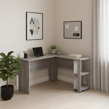 Load image into Gallery viewer, 47" Gray Wood Corner Computer Desk
