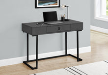 Load image into Gallery viewer, 42" Gray and Black Wood and Metal Sled Computer Desk
