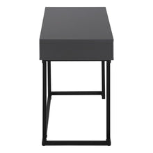 Load image into Gallery viewer, 42" Gray and Black Wood and Metal Sled Computer Desk
