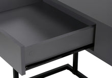 Load image into Gallery viewer, 42" Gray and Black Wood and Metal Sled Computer Desk
