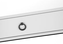 Load image into Gallery viewer, 42" White and Black Wood and Metal Sled Computer Desk
