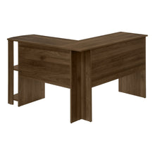 Load image into Gallery viewer, 47" Brown Wood Corner Computer Desk
