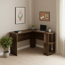 Load image into Gallery viewer, 47" Brown Wood Corner Computer Desk
