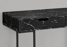 Load image into Gallery viewer, 47" Black and White Wood and Metal H-Shape Computer Desk With Two Drawers
