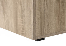 Load image into Gallery viewer, 47" Taupe and Black Wood and Metal Sled Computer Desk
