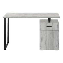 Load image into Gallery viewer, 47" Gray and Black Wood and Metal Sled Computer Desk
