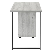 Load image into Gallery viewer, 47" Gray and Black Wood and Metal Sled Computer Desk
