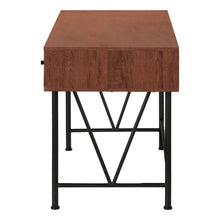 Load image into Gallery viewer, 47" Brown and Black Computer Desk With Three Drawers
