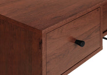 Load image into Gallery viewer, 47" Brown and Black Computer Desk With Three Drawers
